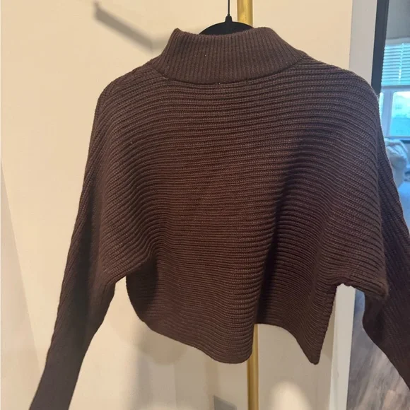Gianni Bini Brown Cowl Neck Sweater - Picture 4 of 4
